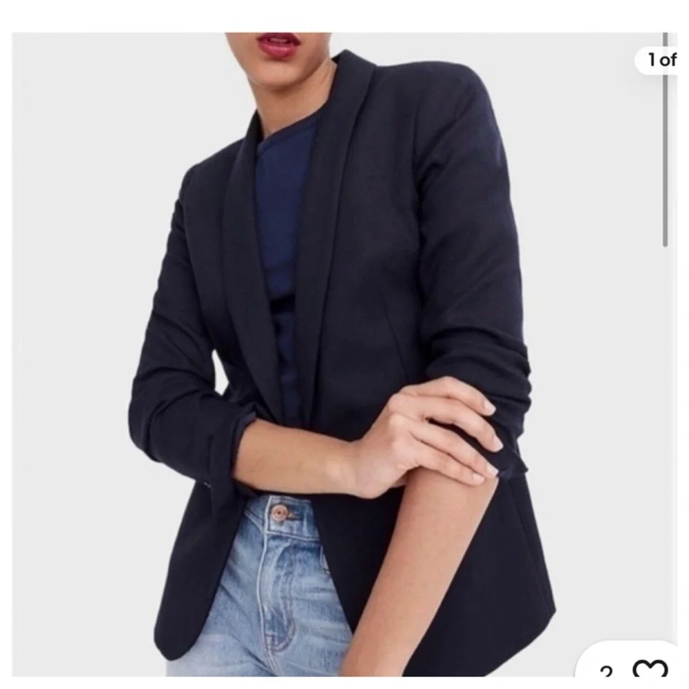 NWT! J. Crew Parke Blazer Wool Navy